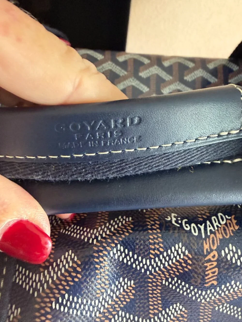 Goyard Voltigeur MM Pet Travel Bag Navy PHW